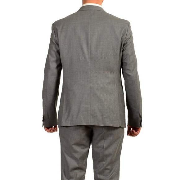 Hugo Boss Men's "Ryan4/Win2" Gray 100% Wool Two Button Suit US 44R IT 54R - Picture 3 of 13